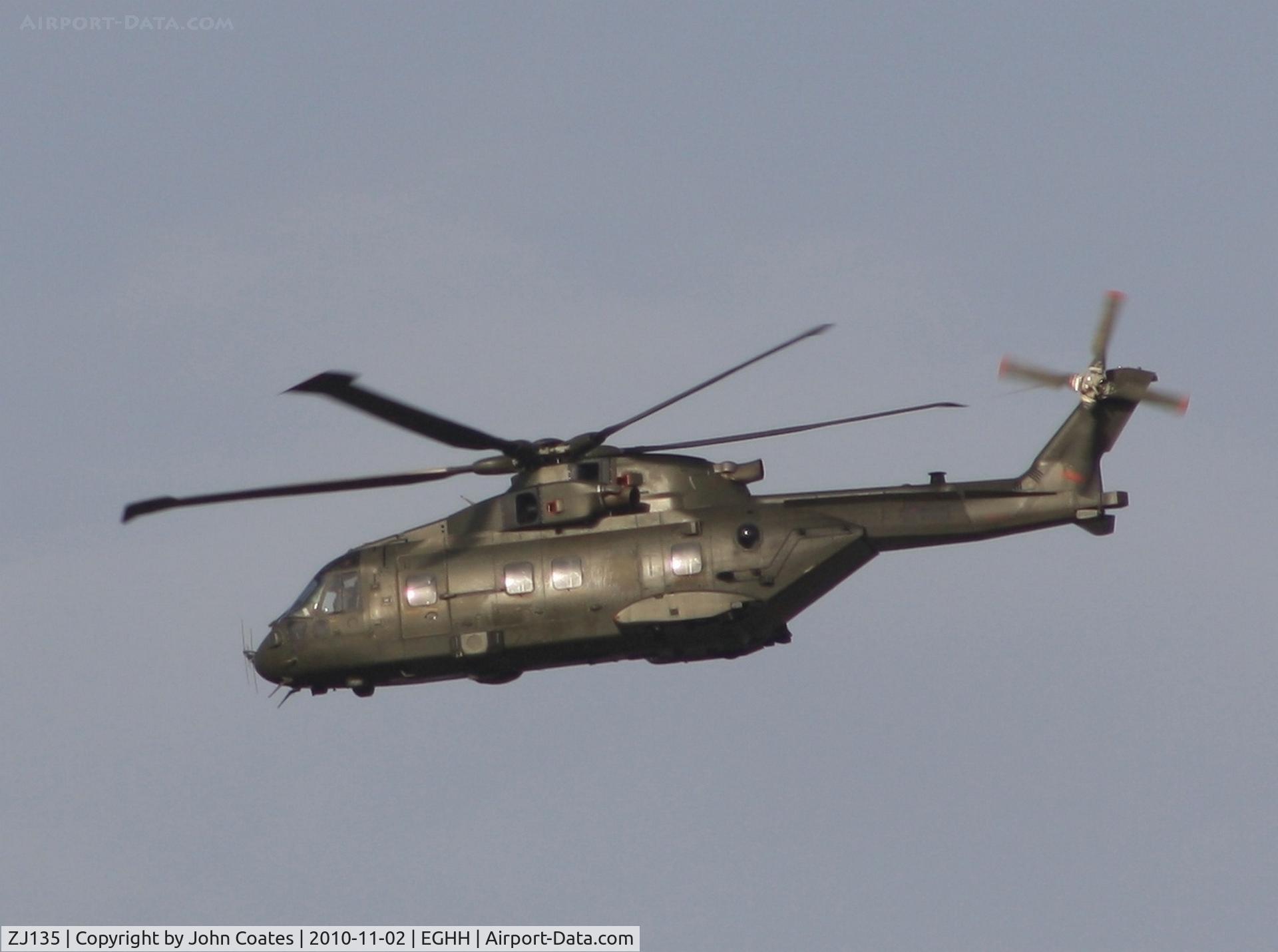 ZJ135, Westland Merlin HC.3 C/N 50187, Low approach