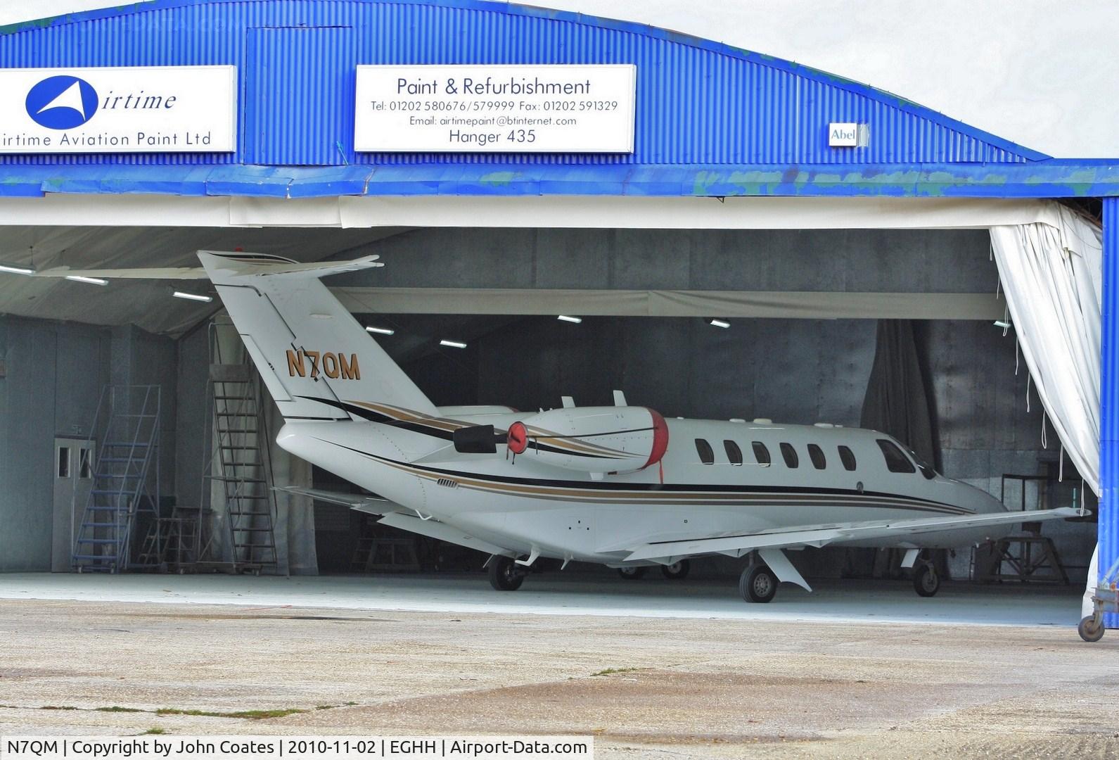 N7QM, 2004 Cessna 525A CitationJet CJ2 C/N 525A-0214, In the paintshop
