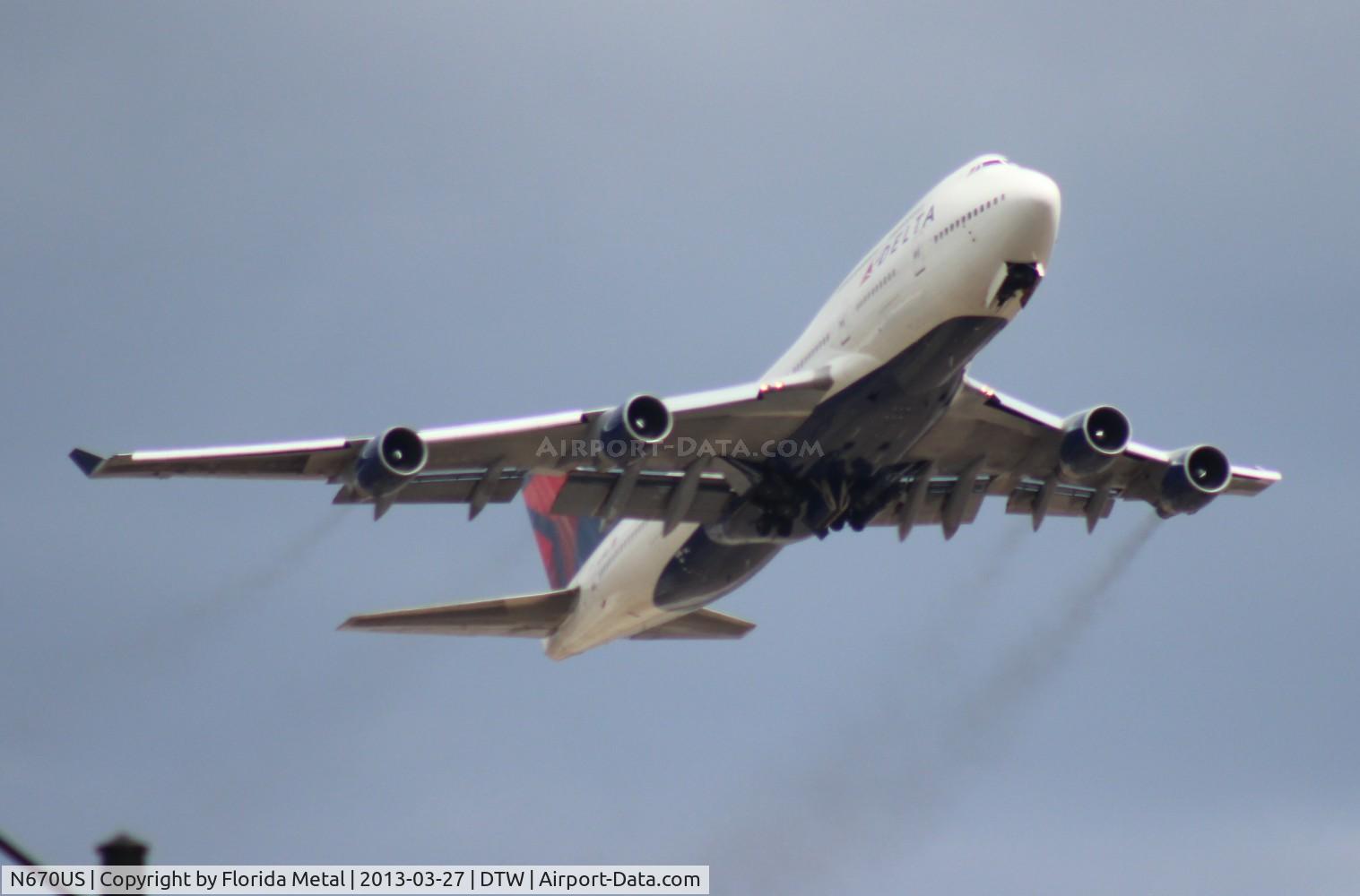 N670US, 1990 Boeing 747-451 C/N 24225, Delta 747-400