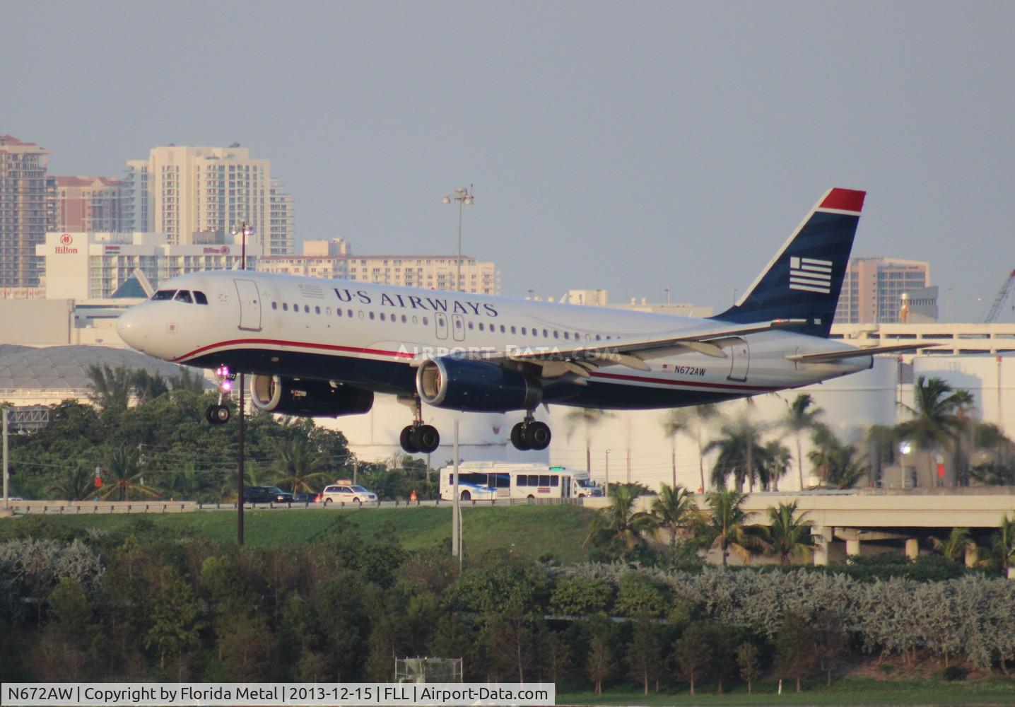 N672AW, 2004 Airbus A320-232 C/N 2193, US Airways A320