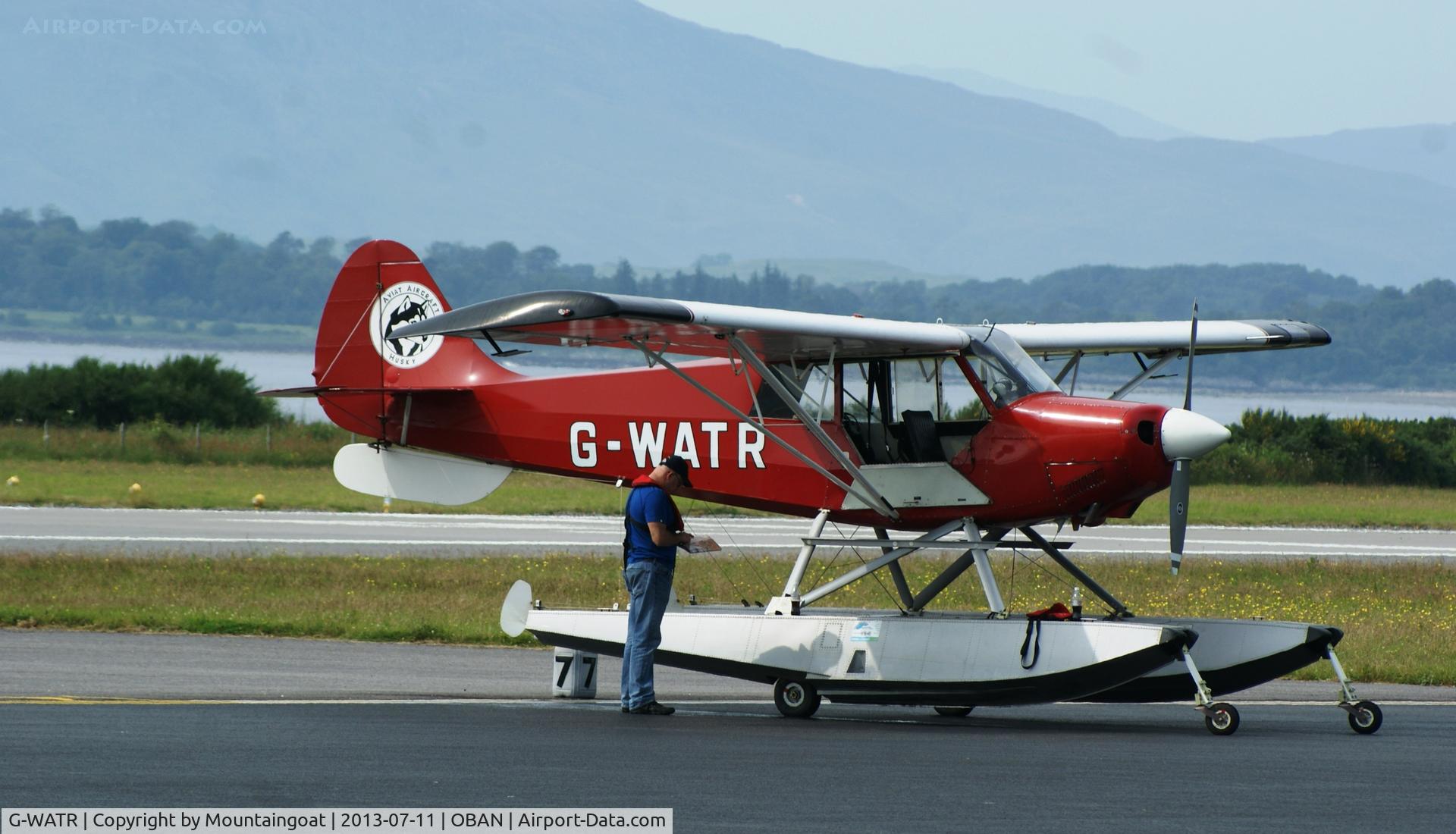 G-WATR, 1988 Christen A-1 Husky C/N 1040, Inspection at Oban