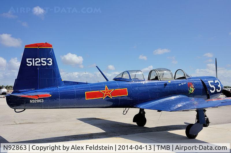 N92863, 1972 Nanchang CJ-6A C/N 2851253, Tamiami