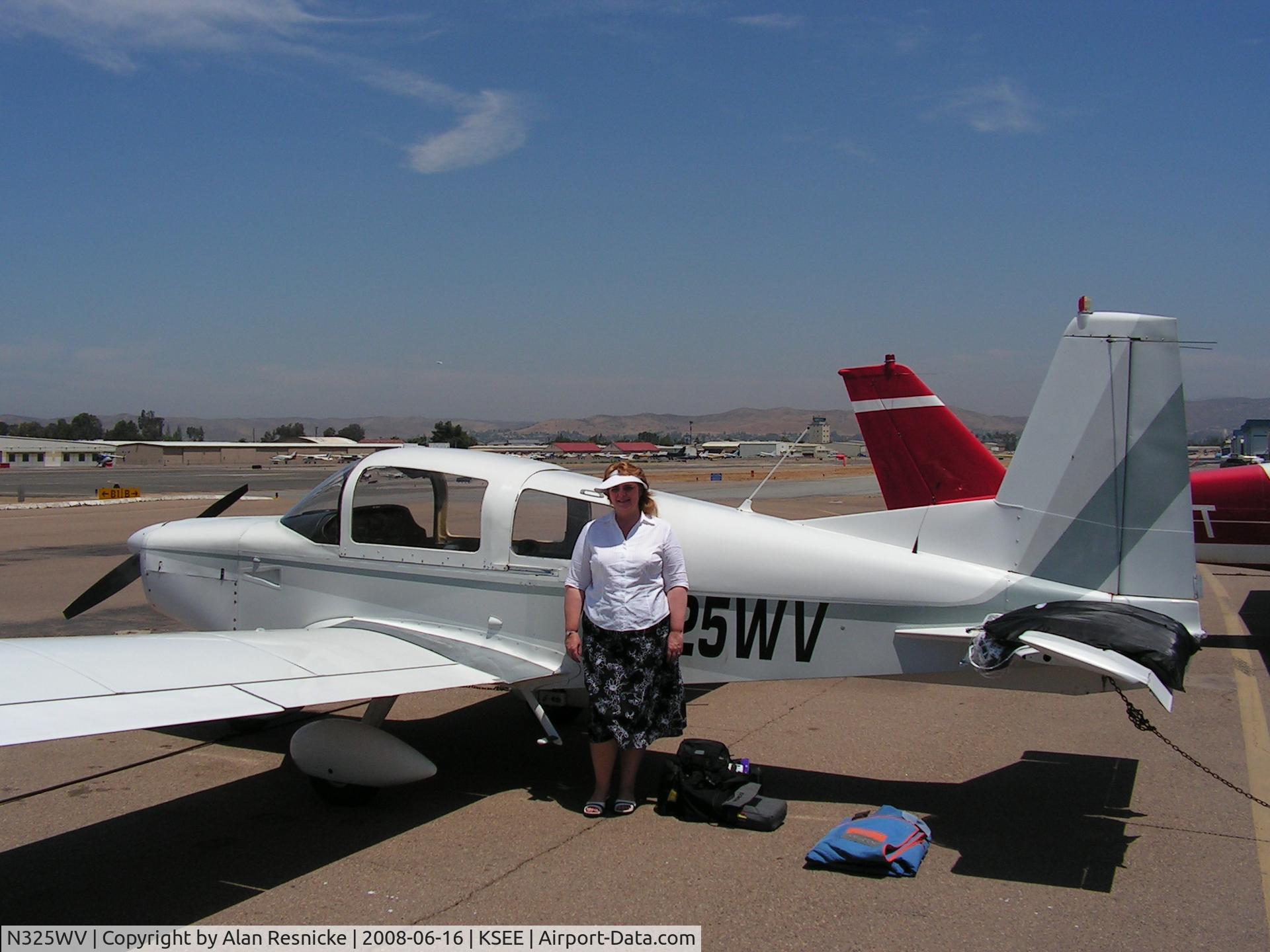 N325WV, 1973 Grumman American AA-5 Traveler C/N AA5-0393, Visiting daughter/grandkids in San Diego CA