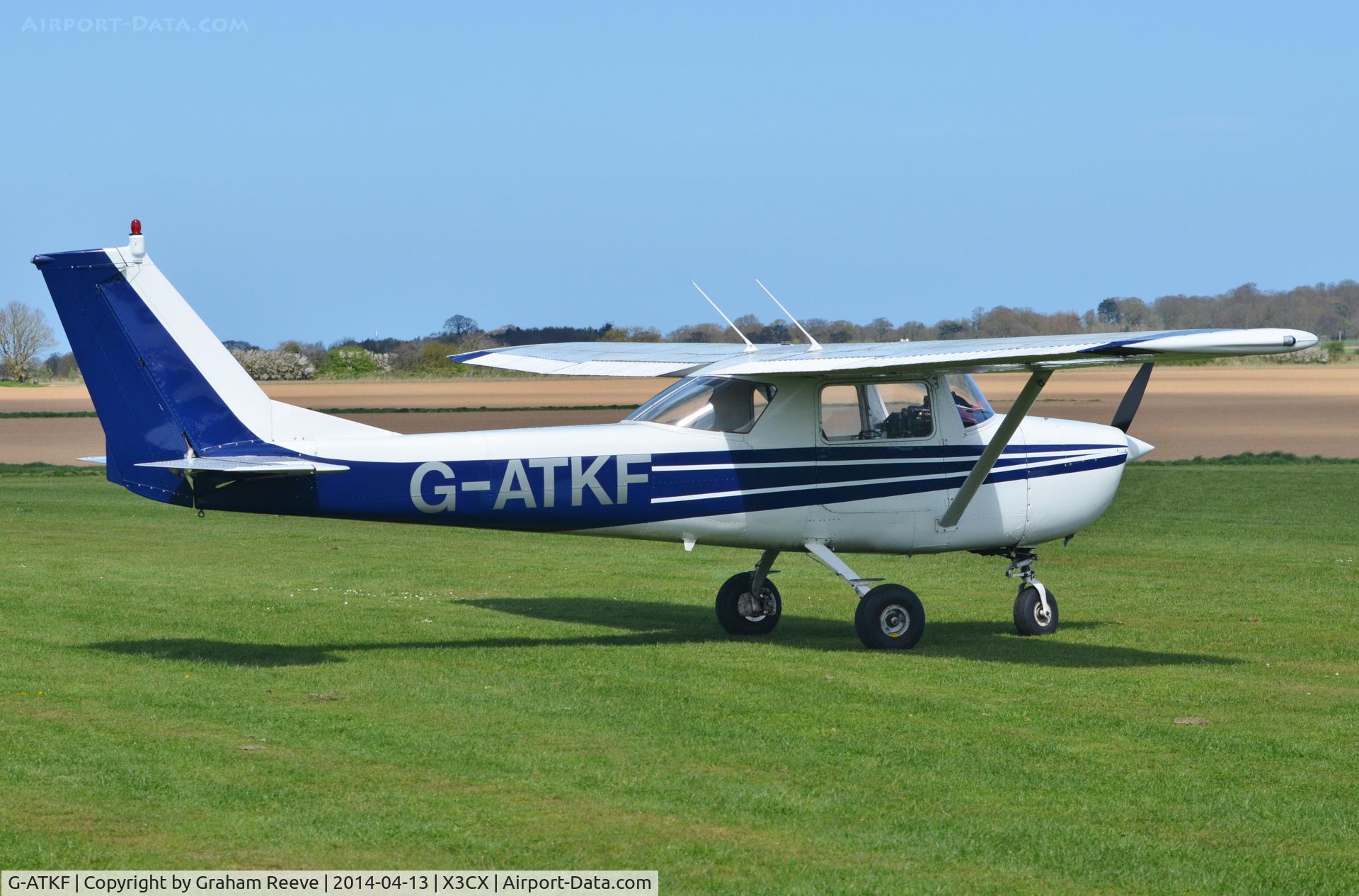 G-ATKF, 1965 Cessna 150F C/N 150-62386, Parked at Northrepps.