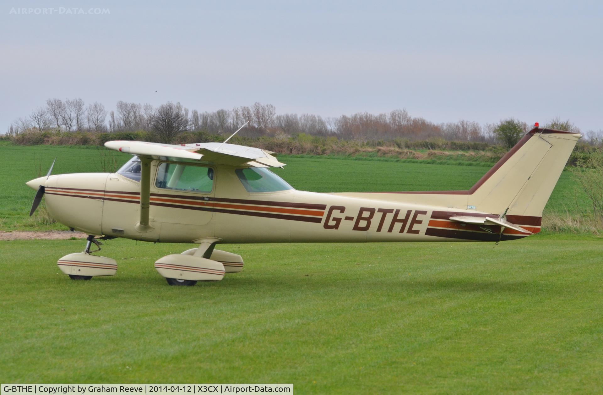 G-BTHE, 1974 Cessna 150L C/N 150-75340, Parked at Northrepps.