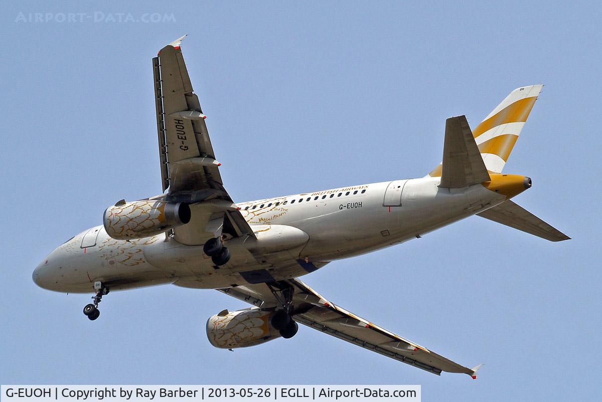 G-EUOH, 2001 Airbus A319-131 C/N 1604, Airbus A319-131 [1604] (British Airways) Home~G 26/05/2013. On approach 27R.