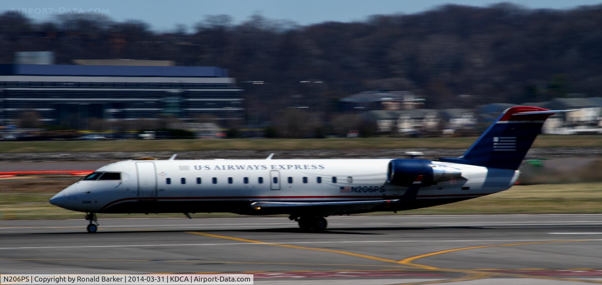 N206PS, 2003 Bombardier CRJ-200ER (CL-600-2B19) C/N 7860, Takeoff National