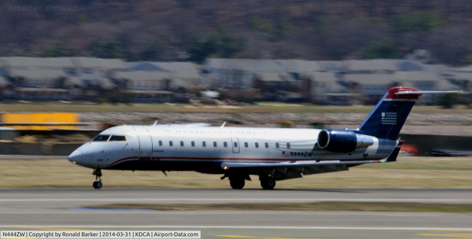 N444ZW, 2003 Canadair CRJ-200LR (CL-600-2B19) C/N 7788, Landing roll out National