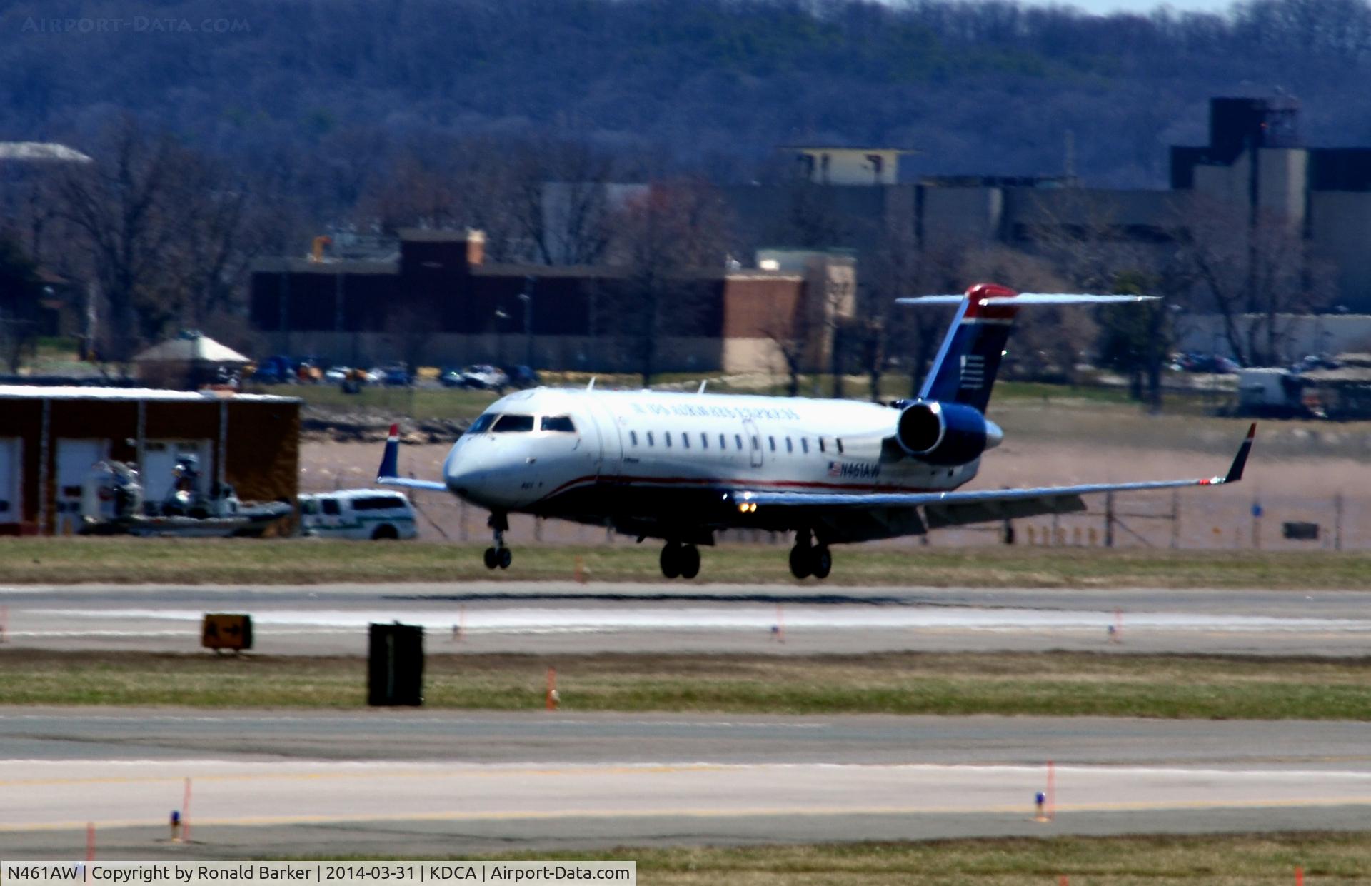 N461AW, 2003 Canadair CRJ-200LR (CL-600-2B19) C/N 7870, Landing National