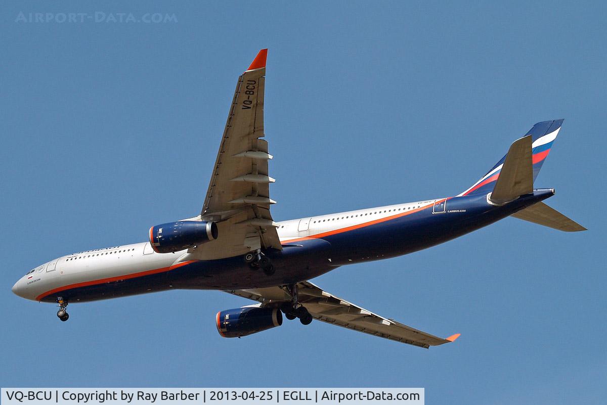 VQ-BCU, 2009 Airbus A330-343X C/N 1065, Airbus A330-343X [1065] (Aeroflot Russian Airlines) Home~G 25/04/2013. On approach 27R.