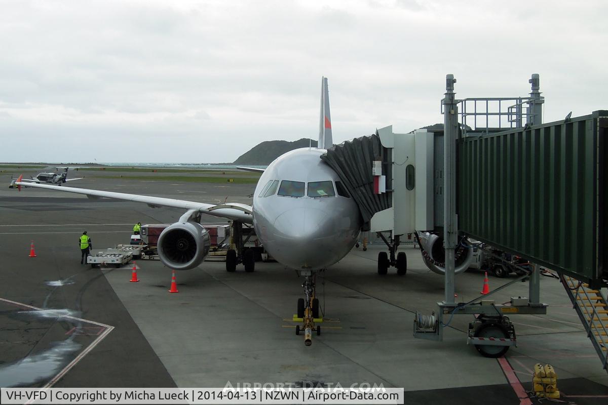 VH-VFD, 2011 Airbus A320-232 C/N 4922, At Wellington