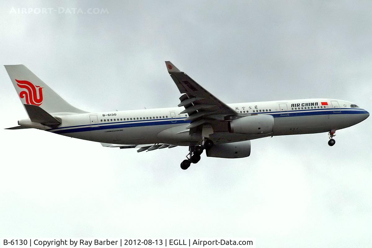 B-6130, 2008 Airbus A330-243 C/N 930, Airbus A330-243 [930] (Air China) Home~G 13/08/2012. On approach 27L.