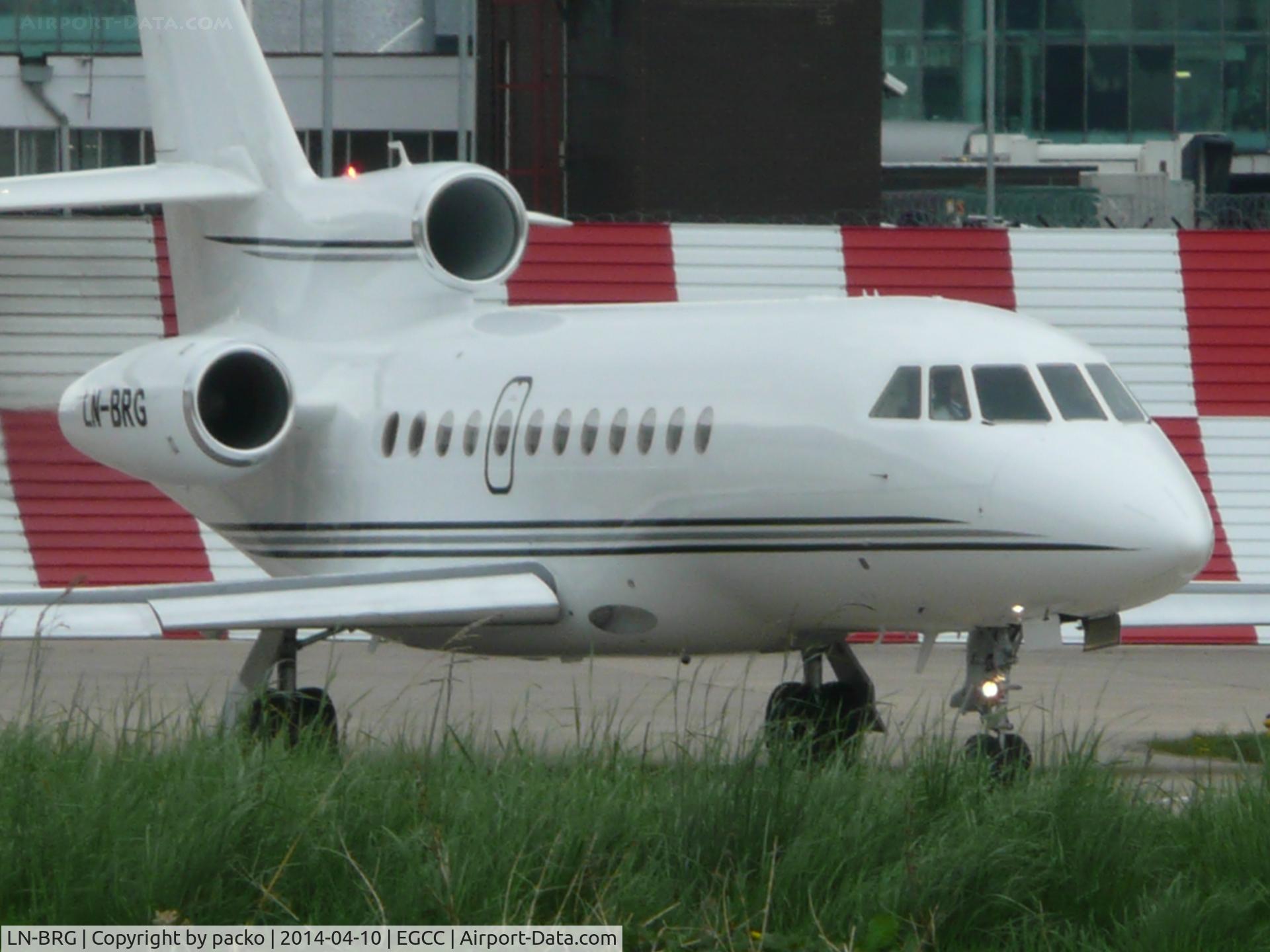 LN-BRG, 2009 Dassault Falcon 900EX C/N 230, just taxing from the (OCS-ramp) egcc

shot taken from the (AVP)