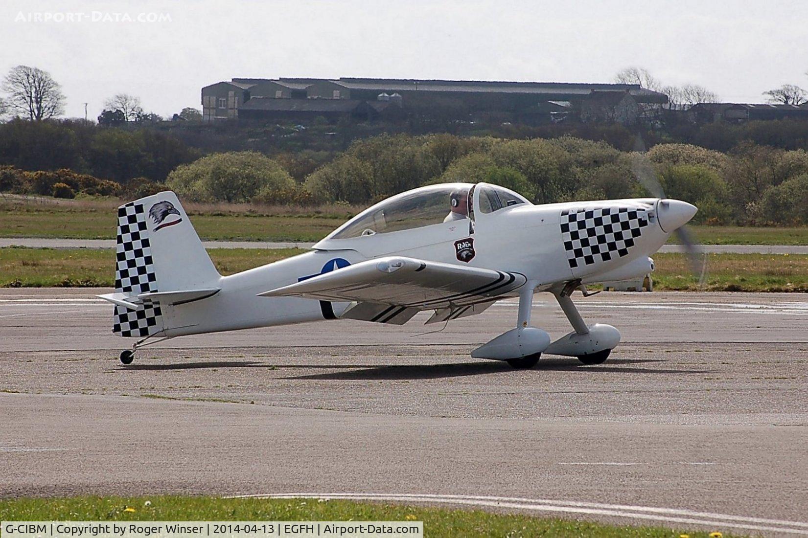 G-CIBM, 2013 Vans RV-8 C/N LAA 303-15083, In newly applied Team Raven markings and awaiting application of the registration letters