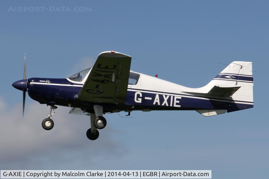 G-AXIE, 1969 Beagle B-121 Pup Series 2 (Pup 150) C/N B121-087, Beagle B-121 Pup Series 2 at The Real Aeroplane Club's Early Bird Fly-In, Breighton Airfield, April 2014.