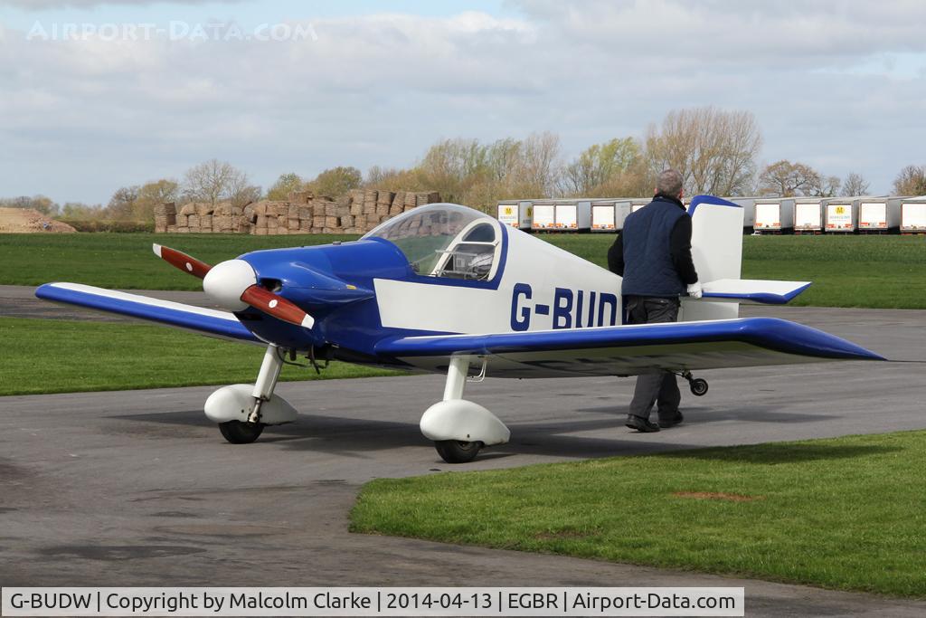G-BUDW, 1992 Brugger MB-2 Colibri C/N PFA 043-10644, Brugger MB2 Colibri at The Real Aeroplane Club's Early Bird Fly-In, Breighton Airfield, April 2014.