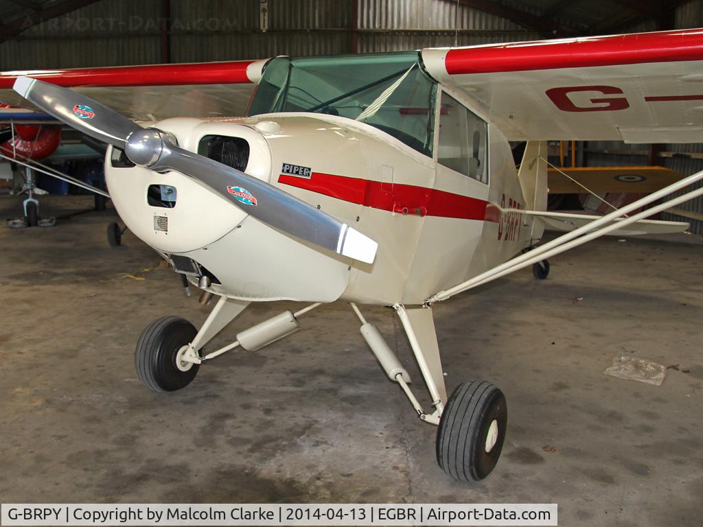 G-BRPY, 1948 Piper PA-15 Vagabond Vagabond C/N 15-141, Piper PA-15 Vagabond at The Real Aeroplane Club's Early Bird Fly-In, Breighton Airfield, April 2014.
