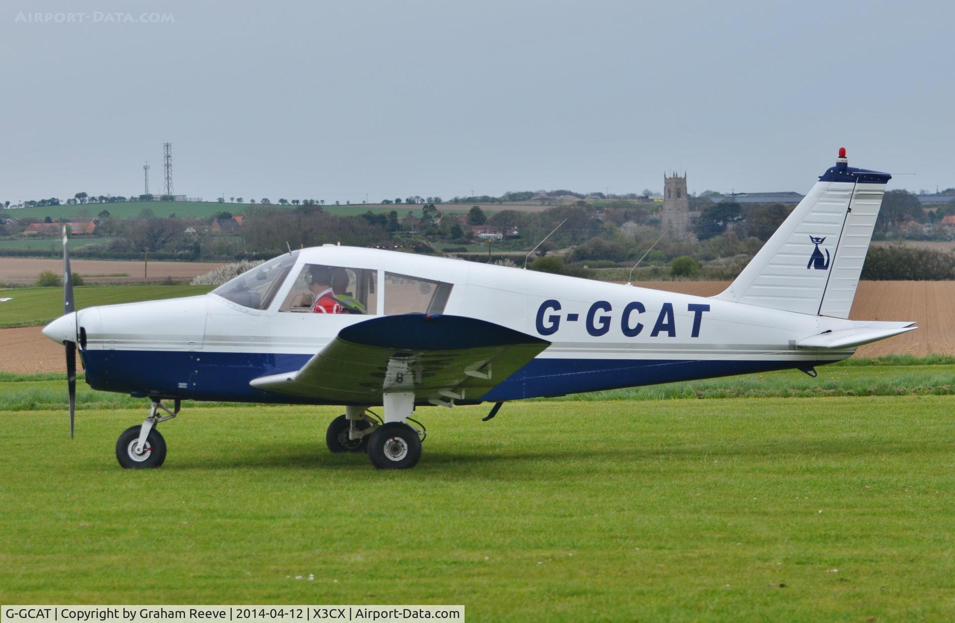 G-GCAT, 1969 Piper PA-28-140 Cherokee C/N 28-26032, About to depart.