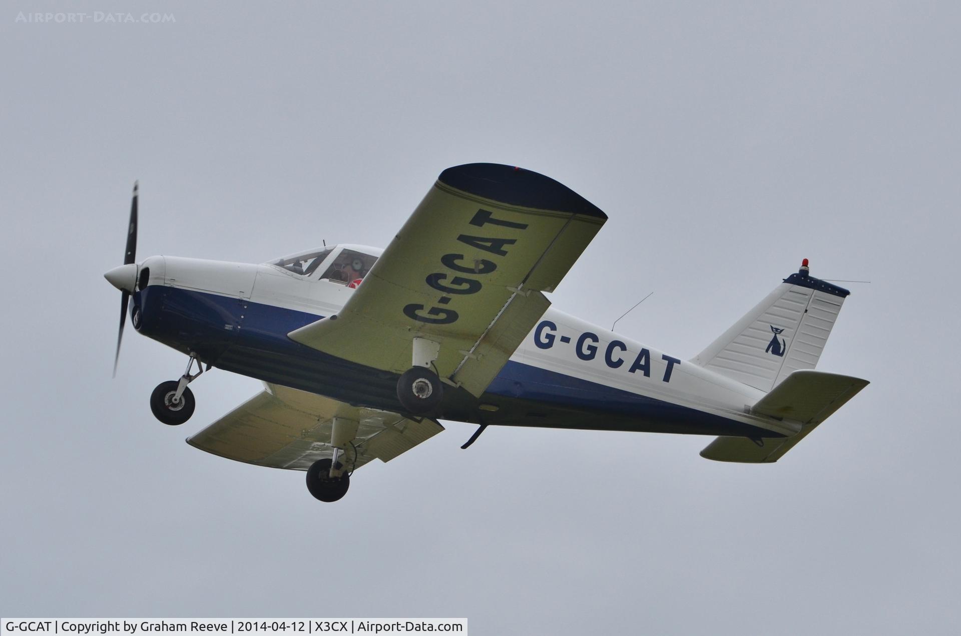 G-GCAT, 1969 Piper PA-28-140 Cherokee C/N 28-26032, Just taken off.