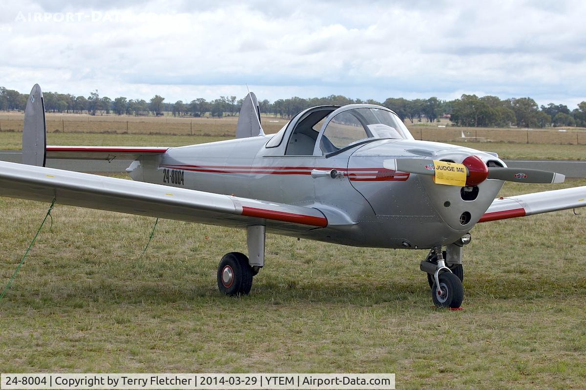 24-8004, 1946 Erco 415C Ercoupe C/N 1240, At Temora Airport during the 40th Anniversary Fly-In of the Australian Antique Aircraft Association
