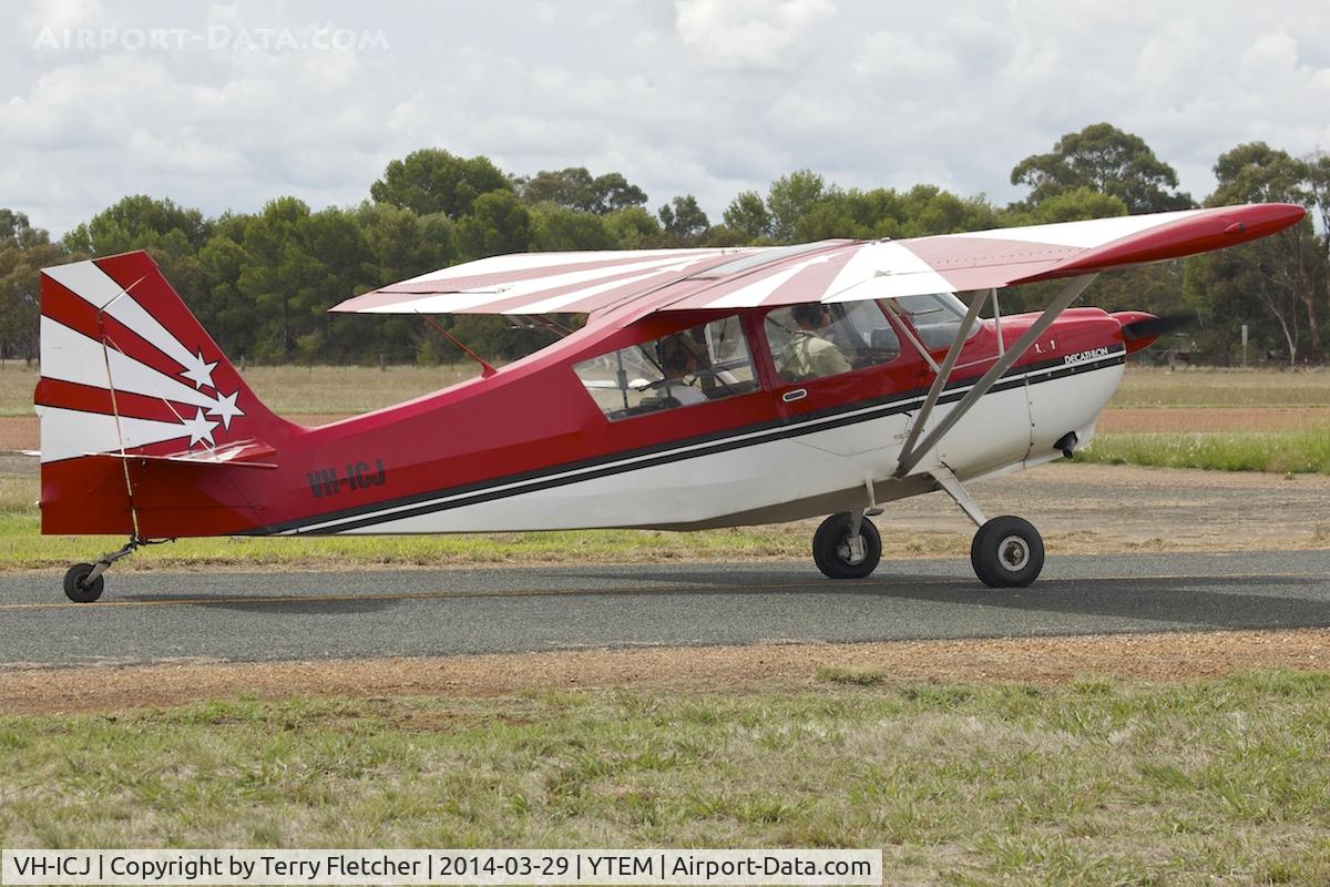 VH-ICJ, 1976 American Champion 8KCAB Decathlon C/N 256-76, At Temora Airport during the 40th Anniversary Fly-In of the Australian Antique Aircraft Association
