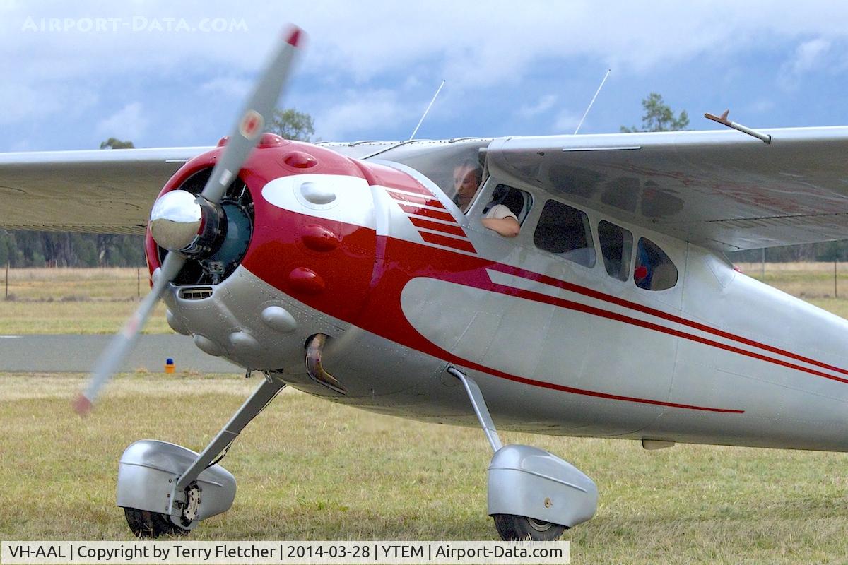 VH-AAL, 1948 Cessna 190 C/N 7129, At Temora Airport during the 40th Anniversary Fly-In of the Australian Antique Aircraft Association