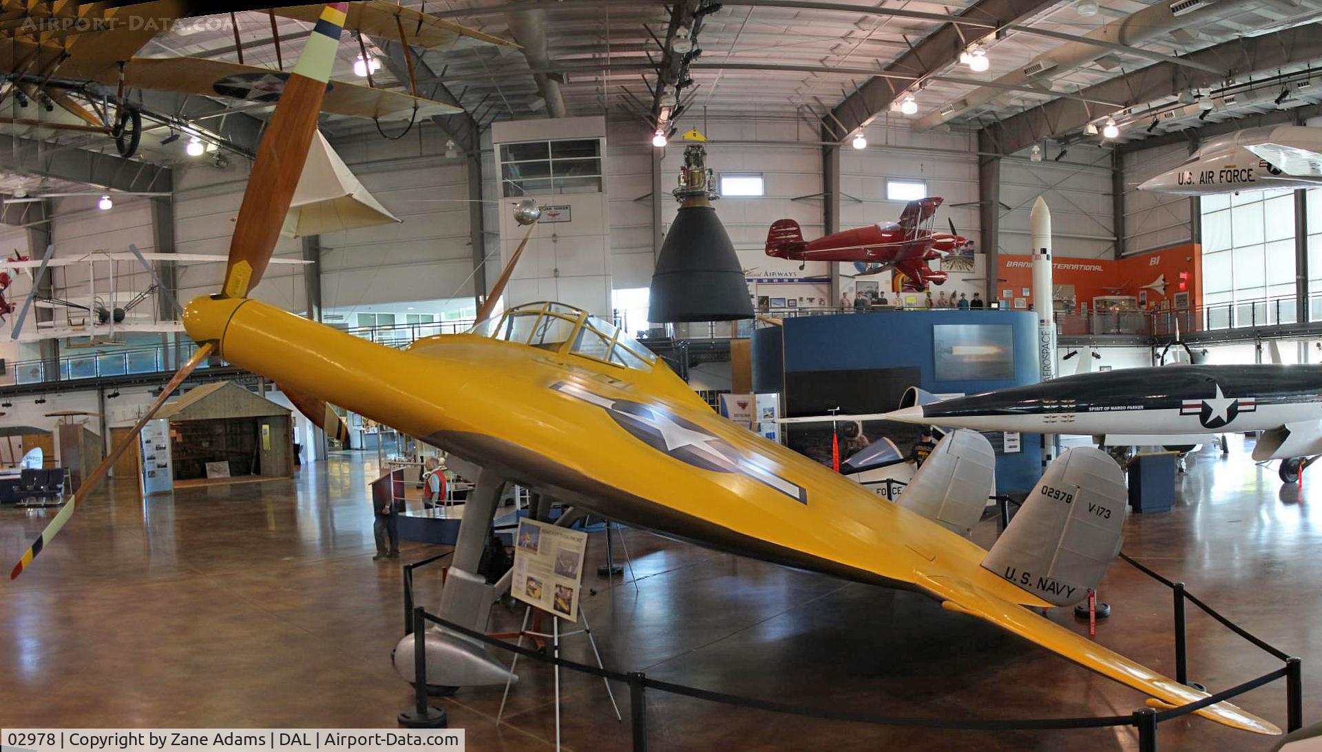 02978, 1942 Vought V-173 C/N 1, The Flying Pancake on display at the Frontiers of Flight Museum - Dallas, Texas