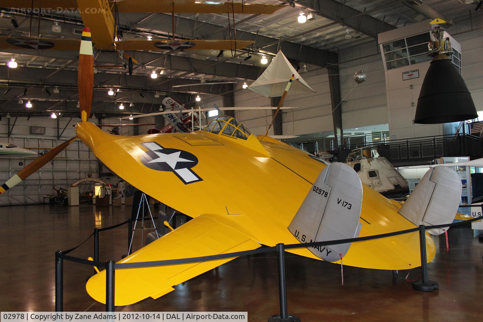 02978, 1942 Vought V-173 C/N 1, The Flying Pancake on display at the Frontiers of Flight Museum - Dallas, Texas