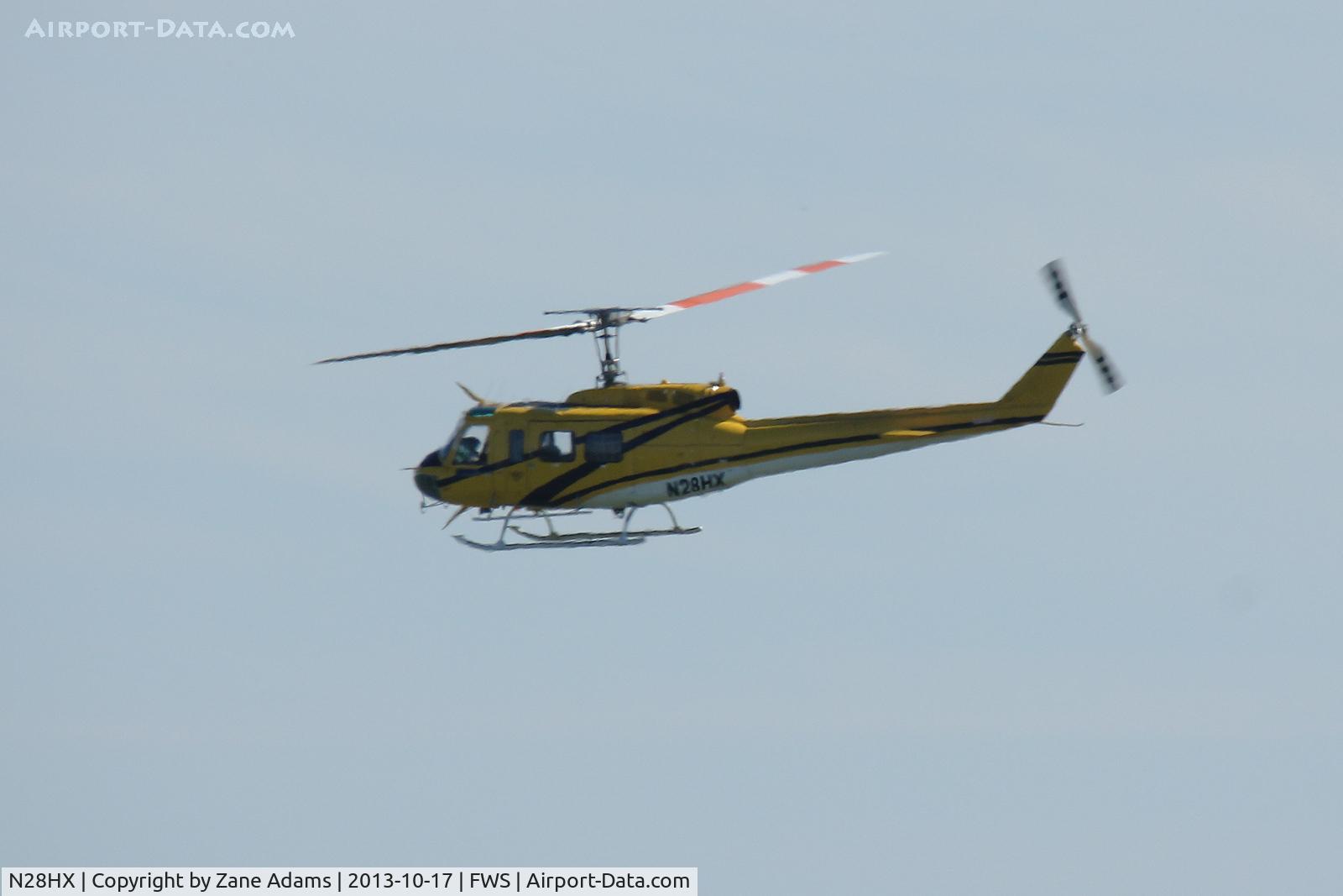 N28HX, 1968 Bell 205A-1 C/N 30034, Noted departing from Spinks Airport - Fort Worth, TX