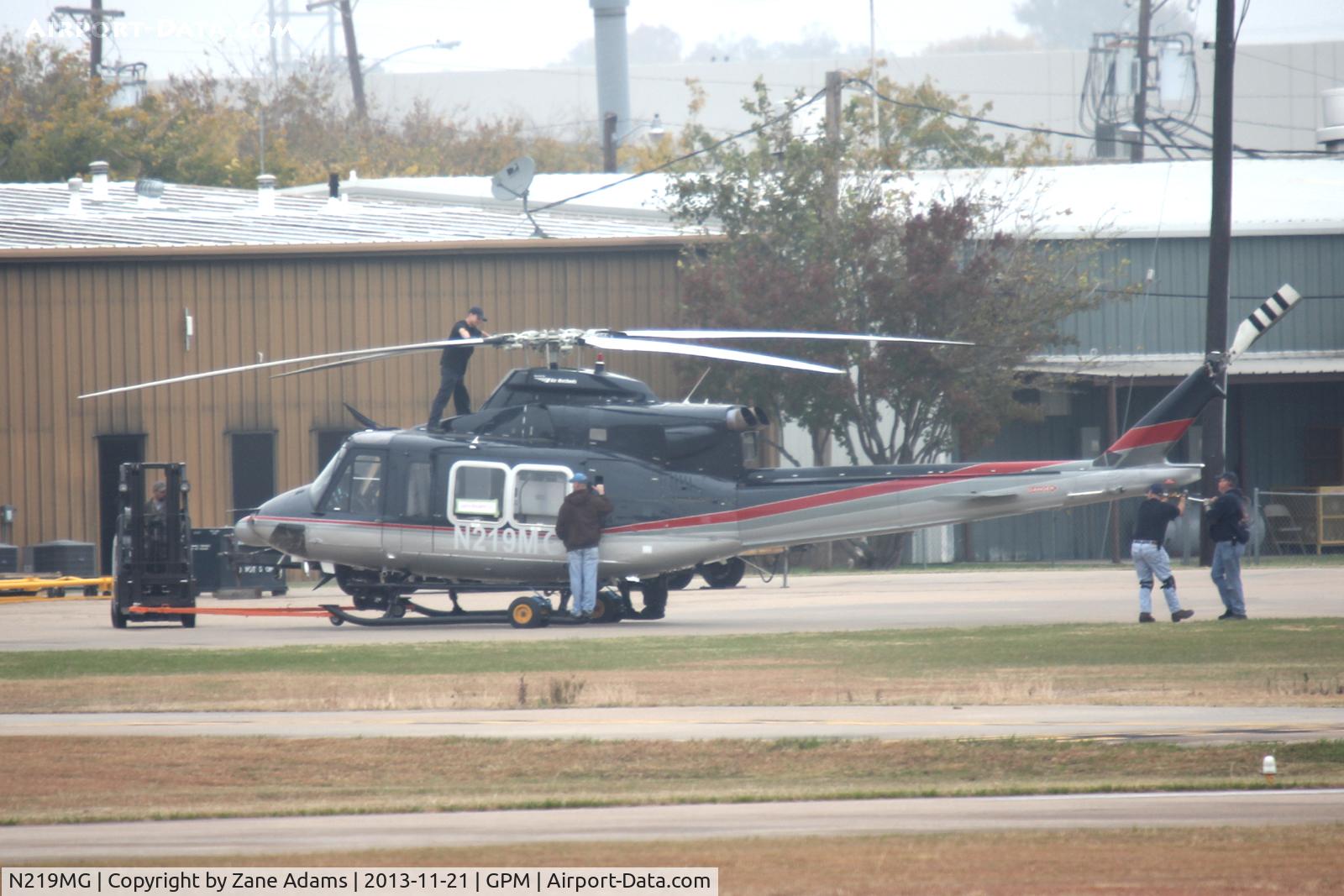 N219MG, 1998 Bell 412EP C/N 36218, At Grand Prairie Municipal airport