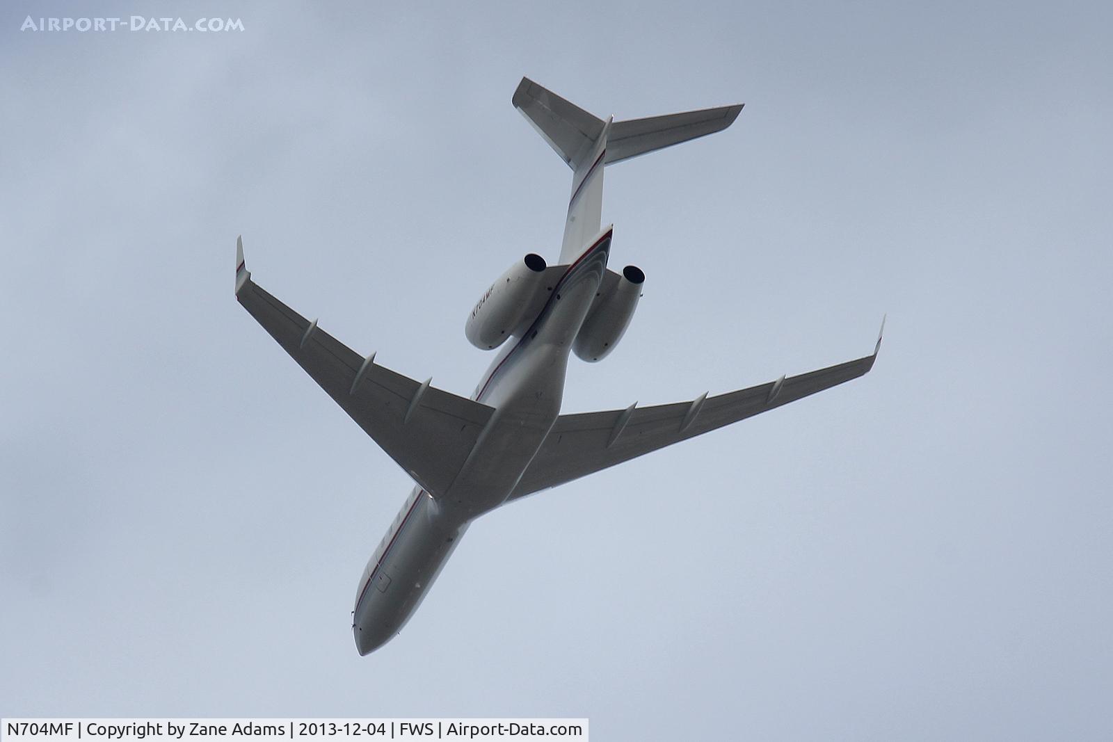 N704MF, 1999 Bombardier BD-700-1A10 Global Express C/N 9065, Noted flying over Burleson, TX