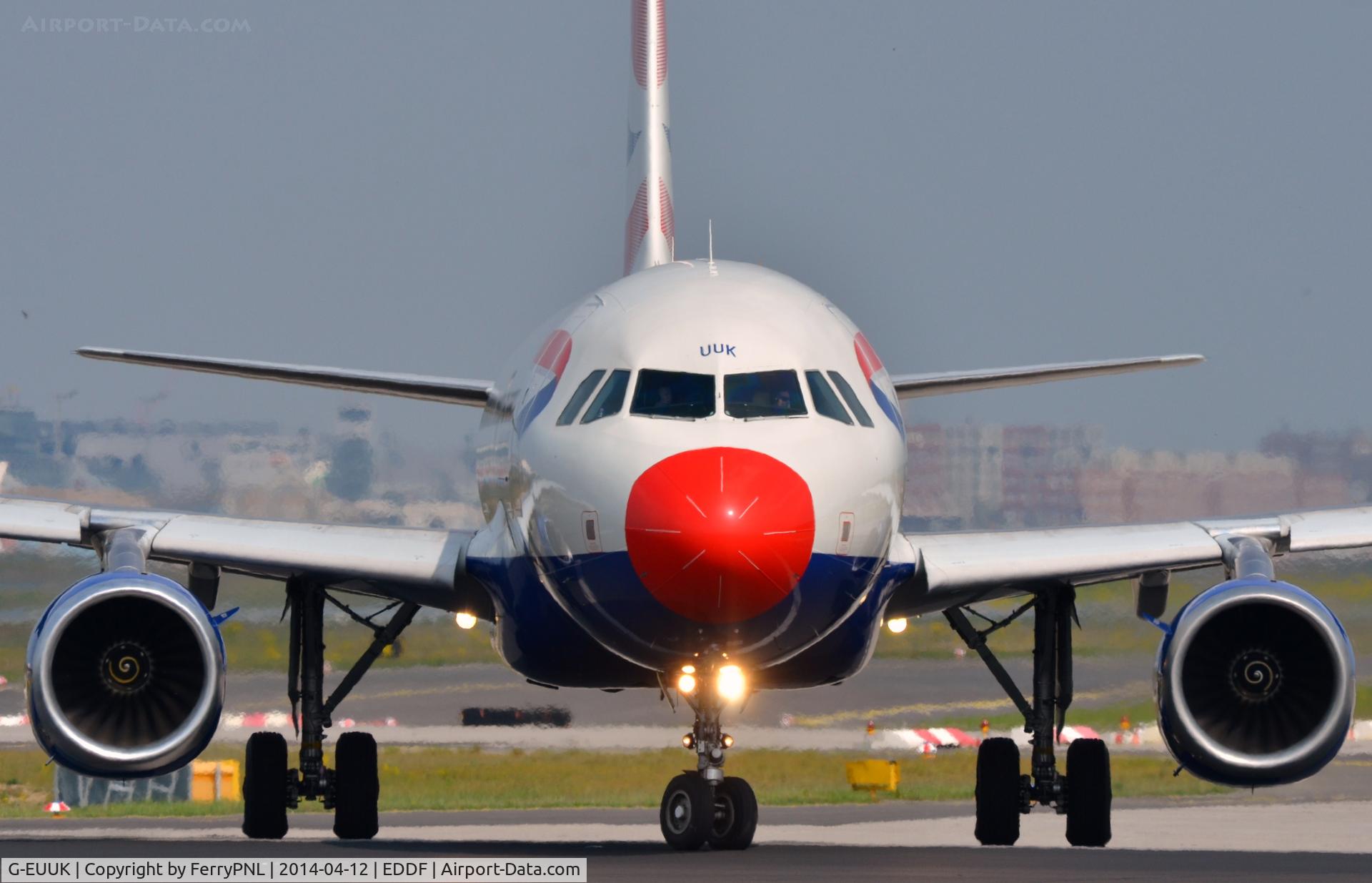 G-EUUK, 2002 Airbus A320-232 C/N 1899, Red nose A320