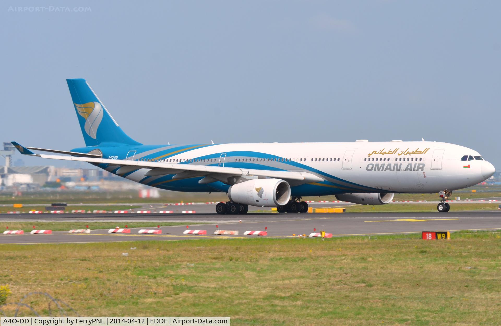 A4O-DD, 2009 Airbus A330-343X C/N 1063, Oman Air A332 thundering down the runway.