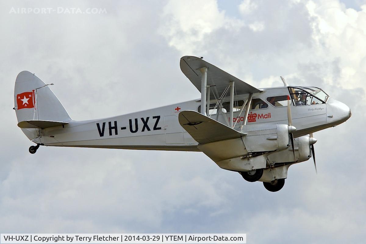 VH-UXZ, 1944 De Havilland DH-89A Dominie/Dragon Rapide C/N 6801, At Temora Airport during the 40th Anniversary Fly-In of the Australian Antique Aircraft Association