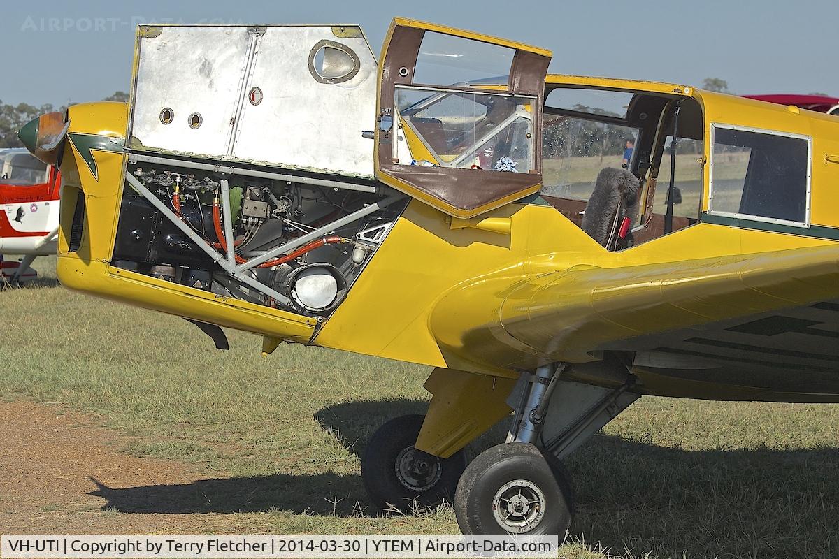 VH-UTI, 1934 Klemm BK1 C/N 109, At Temora Airport during the 40th Anniversary Fly-In of the Australian Antique Aircraft Association