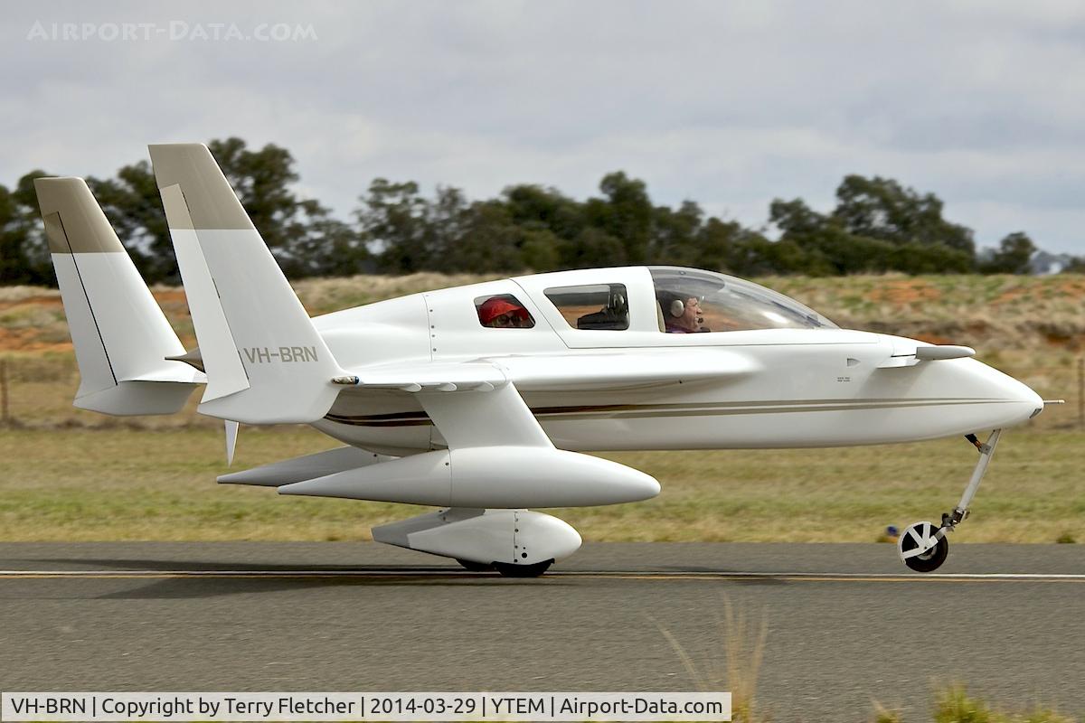 VH-BRN, 2004 Co-Z Cozy Mark IV C/N 686, At Temora Airport during the 40th Anniversary Fly-In of the Australian Antique Aircraft Association