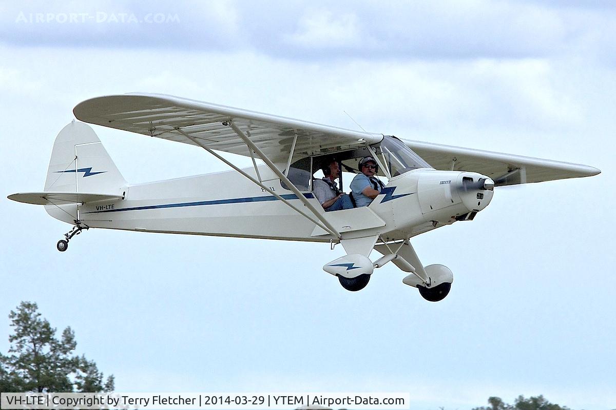 VH-LTE, 1947 Piper PA-11 Cub Special Cub Special C/N 11-1404, At Temora Airport during the 40th Anniversary Fly-In of the Australian Antique Aircraft Association