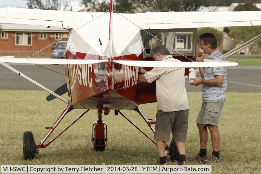 VH-SWC, 1957 Piper PA-22-150 C/N 22-5519, At Temora Airport during the 40th Anniversary Fly-In of the Australian Antique Aircraft Association