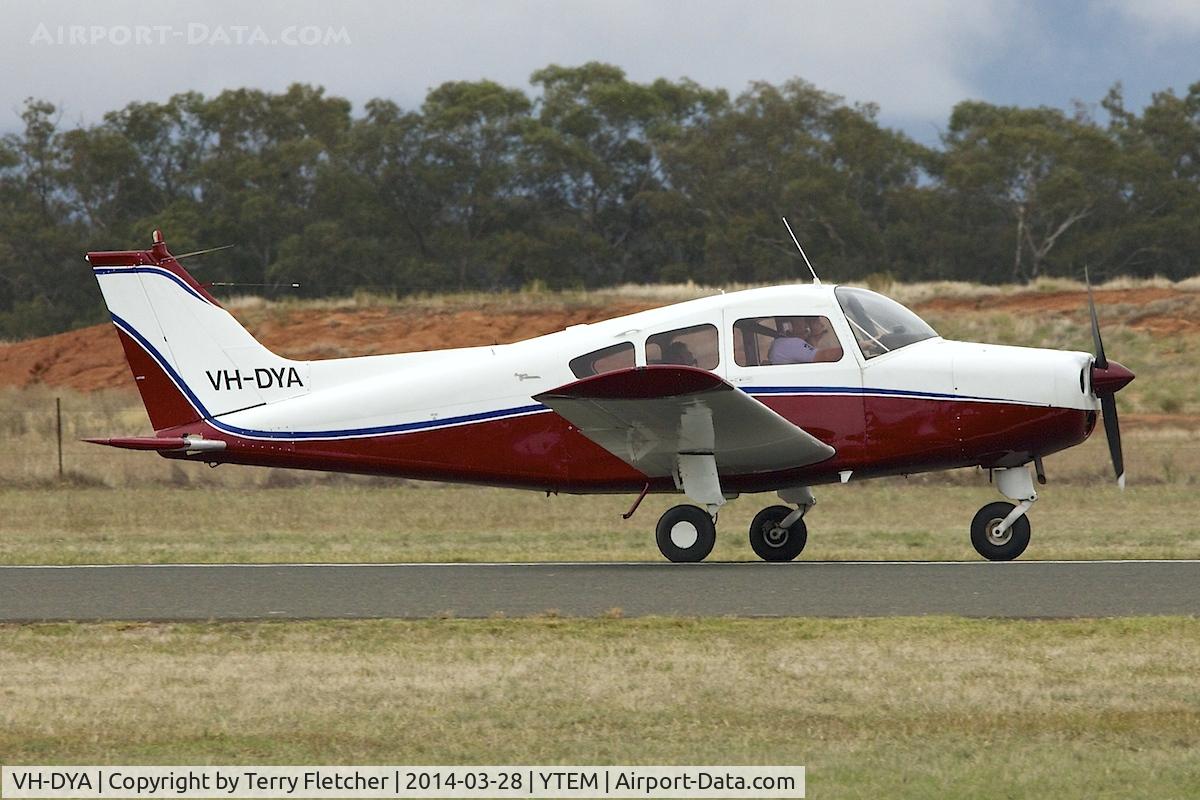 VH-DYA, 1966 Beech A23-24 Musketeer Super III C/N MA-153, At Temora Airport during the 40th Anniversary Fly-In of the Australian Antique Aircraft Association
