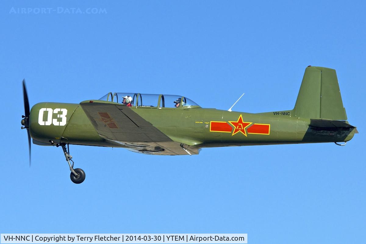 VH-NNC, 1970 Nanchang CJ-6 C/N 2751248, At Temora Airport during the 40th Anniversary Fly-In of the Australian Antique Aircraft Association