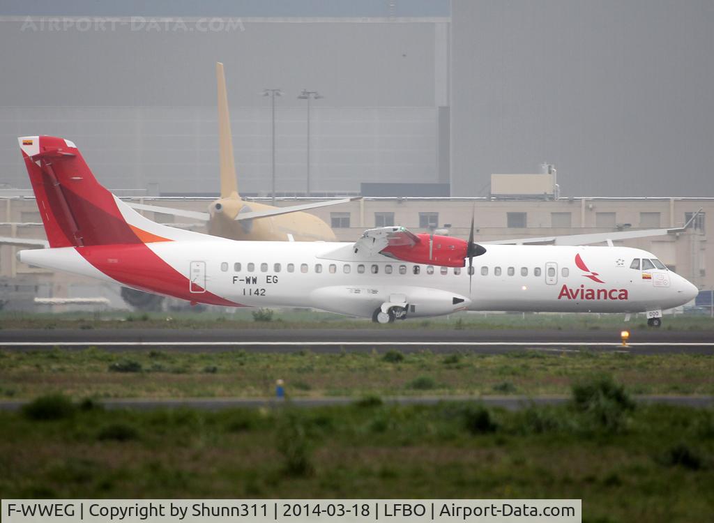 F-WWEG, 2014 ATR 72-600 (72-212A) C/N 1142, C/n 1142 - To be HK-5000