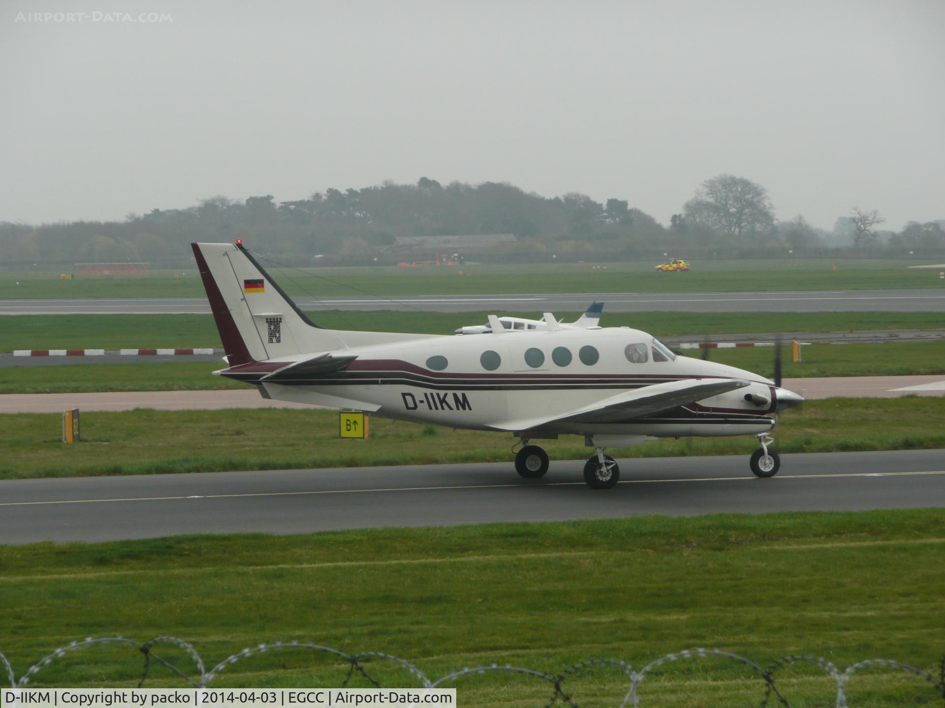 D-IIKM, 1986 Beech C90A King Air C/N LJ-1120, just taxied off the (OCS-RAMP)