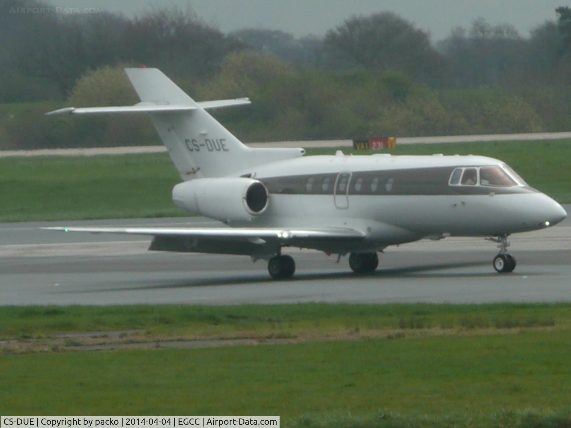 CS-DUE, 2008 Hawker Beechcraft 750 C/N HB-11, just landed on 23R to go onto the OCS-RAMP