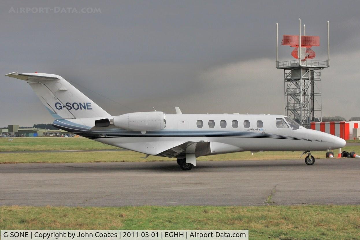 G-SONE, 2001 Cessna 525A CitationJet CJ2 C/N 525A-0031, At CSE
