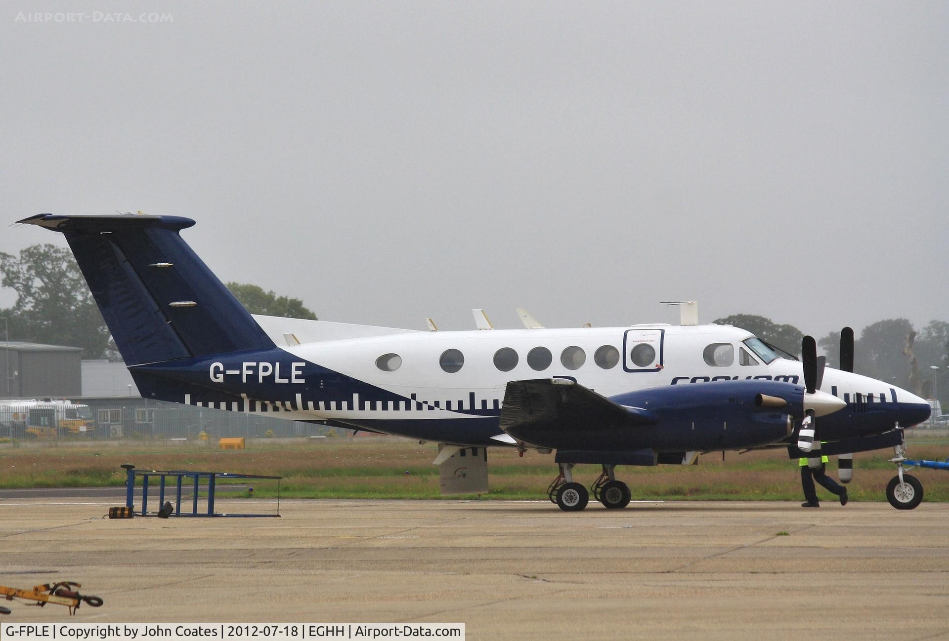 G-FPLE, 1986 Beech B200 King Air C/N BB-1256, At Cobham
