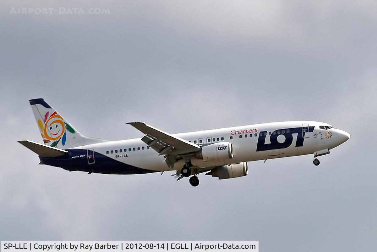 SP-LLE, 1996 Boeing 737-45D C/N 27914, Boeing 737-45D [27914] (LOT Charters) Home~G 14/08/2012. On approach 27L.