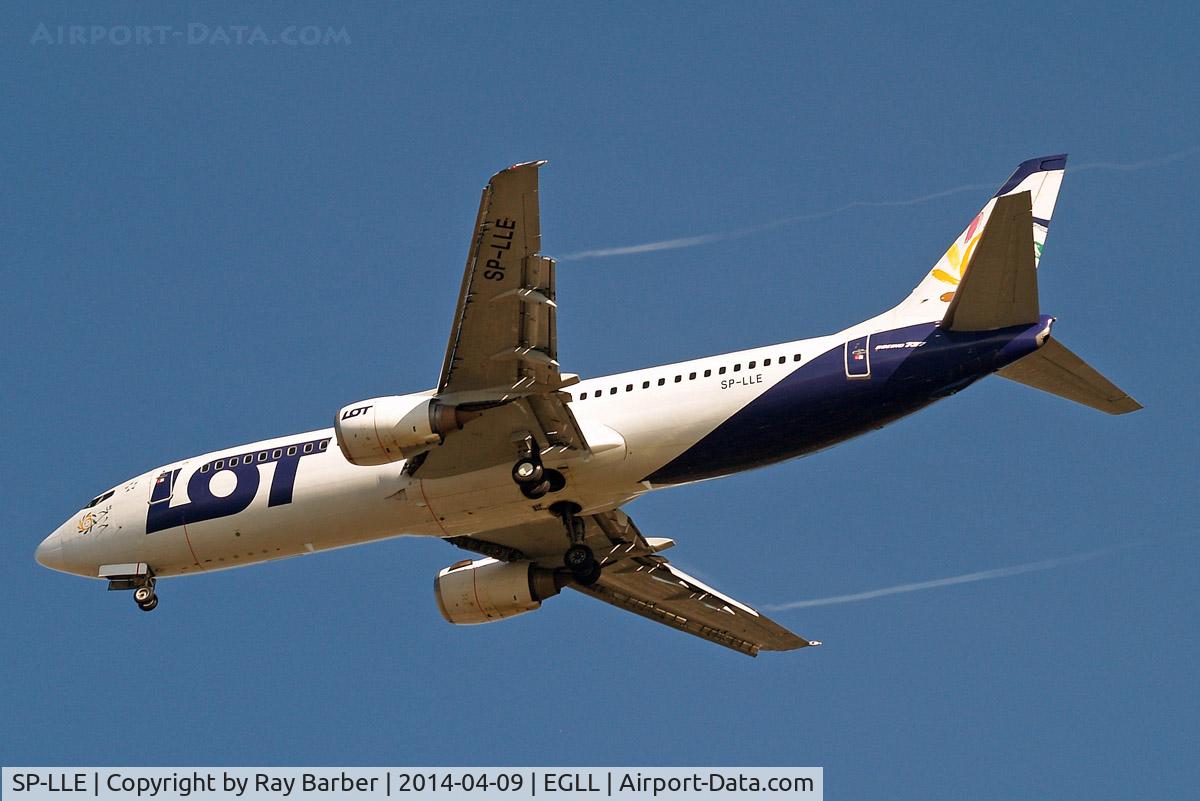 SP-LLE, 1996 Boeing 737-45D C/N 27914, Boeing 737-45D [27914] (LOT Charters) Home~G 09/04/2014. On approach 27R.