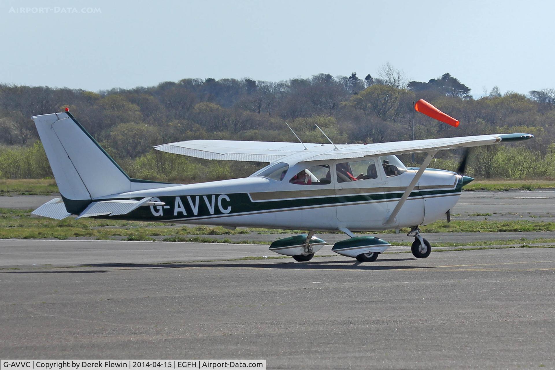 G-AVVC, 1967 Reims F172H Skyhawk C/N 0443, Visiting Skyhawk seen at EGFH.