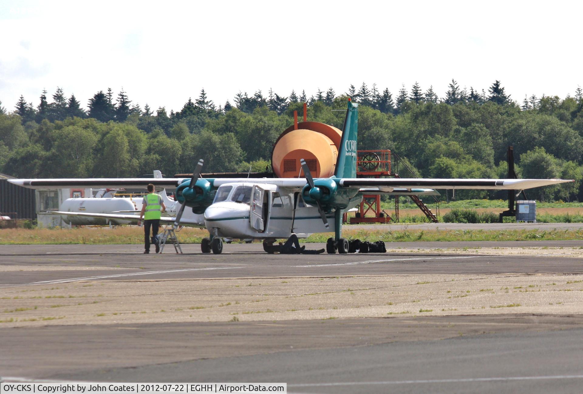 OY-CKS, 1976 Britten-Norman BN-2A-21 Islander C/N 553, At BHL