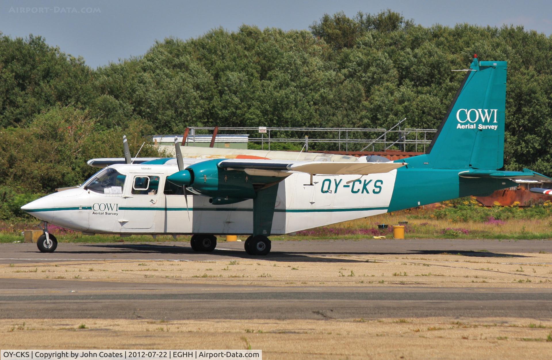 OY-CKS, 1976 Britten-Norman BN-2A-21 Islander C/N 553, At BHL